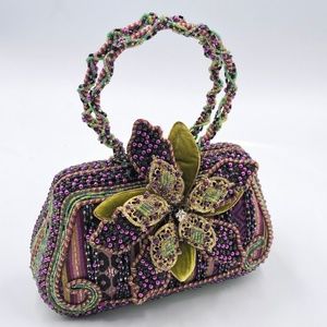 Mary Frances Beaded Floral Handbag